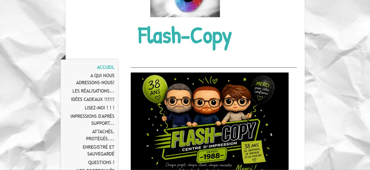 Flash-Copy, site actuel