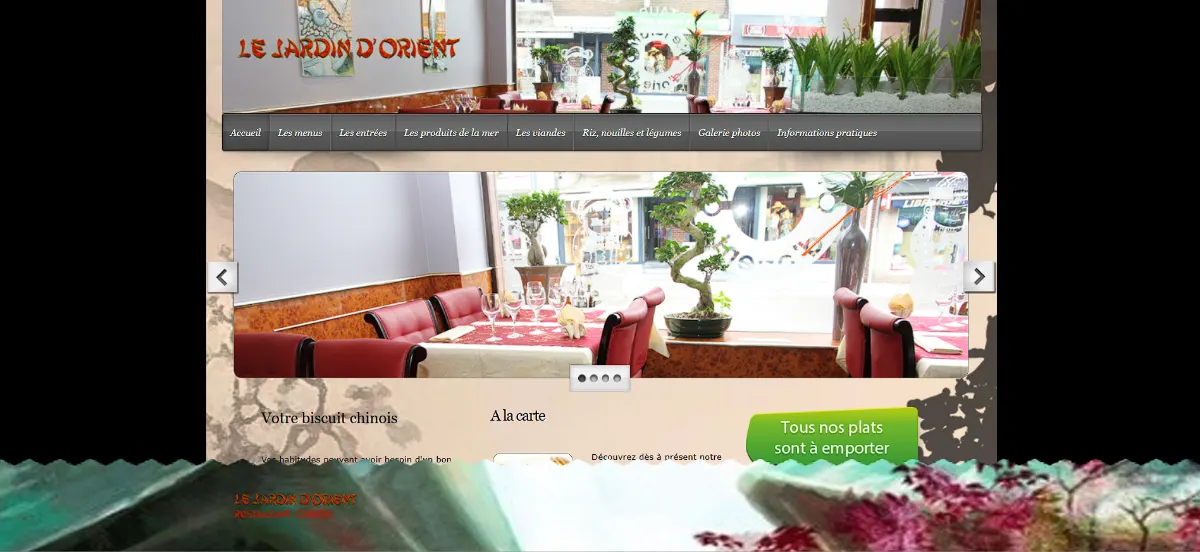 Le Jardin d'Orient, site actuel